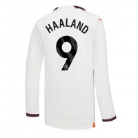 Manchester City Erling Haaland #9 Vonkajší futbalový dres 2023-24 Dlhy Rukáv
